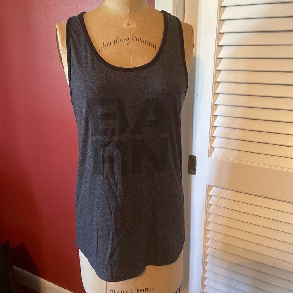 SOULCYCLE | dark gray BARN tank M